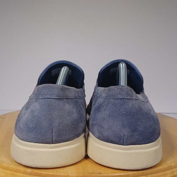 Calvin Klein (Size 10.5) Men\'s Trapper Slip-On Penny Loafer Suede Light Blue main image 6